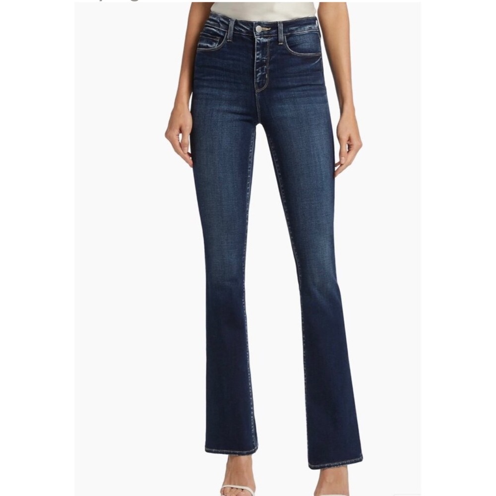LAgence Selma High-Rise Taille Haute Naples Bootcut Jeans Size 28 Tall Long